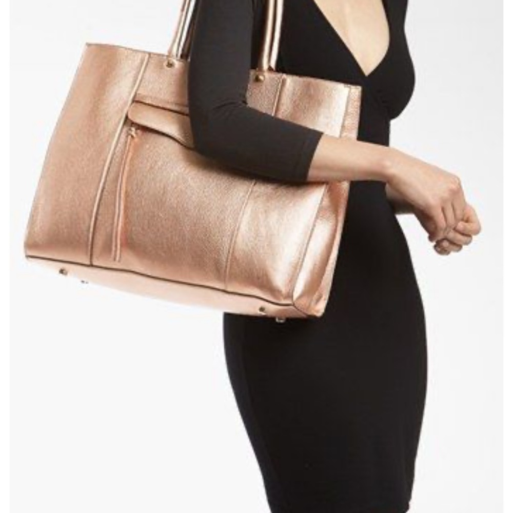 Large metallic rose gold, Rebecca Minkoff MAB